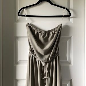 BOBEAU Sage green maxi dress